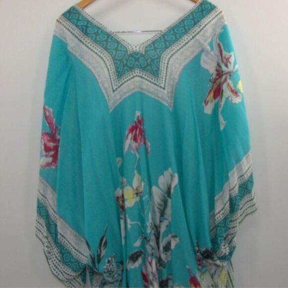 NWT Women's One Size Lightweight Flowy Kimono Swimsuit Cover Up - Picture 5 of 8